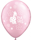 Latexballon It's a Girl rosa